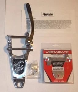 Bigsby® B7 Chrome Tailpiece & Vibramate V7-LP~6" To Centerline Of STP~USA~New - Picture 1 of 5
