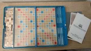 Vintage Scrabble 1977 Blue Travel Edition Crossword Game- COMPLETE No 52 Nice! - Picture 1 of 5