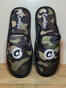 BRAND NEW Cookies Wake and Bake House Shoes Camo Slippers Slides. Men's Size 12 - Picture 1 of 20