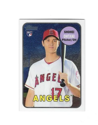 2018 Topps Heritage High Number Shohei Ohtani Chrome Rookie card #544/999 - Image 1 of 2