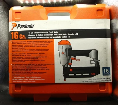 PasLode 515500 T250S-F16P 16 Ga. Pneumatic Nailer New Sealed With Case - Image 1 of 2