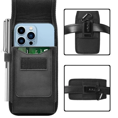 For Motorola Moto G Power G Play 2025 Case Nylon Belt Clip Holster Phone Pouch - Image 1 of 4