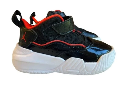 Nike Jordan Toddler Shoes Stay Loyal TD Size 6C Sneakers DC7231-001 Red Black - Image 1 of 4
