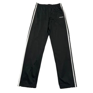 Adidas Pants Youth XL (18-20) Black 3 Stripes Joggers Sweatpants Athletic Active - Picture 1 of 6
