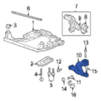 For Jaguar X-Type 02-08 Jaguar Rear Lower Rearward Suspension Control Arm - Изображение 1 из 2