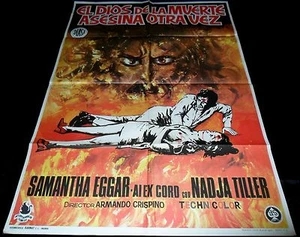 The Etruscan Kills Again ORIGINAL Spanish '72 POSTER Armando Crispino GIALLO - Picture 1 of 4