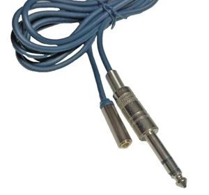 2m Adapter Kabel 6,3mm Klinken STECKER auf 3,5 mm Klinke BUCHSE 3,5mm Anschluß - Bild 1 von 1