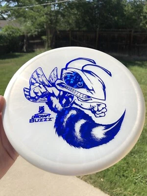 Discraft Disc Golf Big Z Buzzz Midrange Disc - PEARLY WHITE/BLUE SHATTER - 177+ - Image 1 of 2