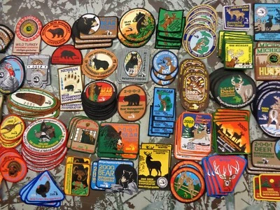 "LOT" OF 161 MICHIGAN SUCCESSFUL DNR DEER - BEAR & TURKEY HUNTING PATCHES - Image 1 of 4