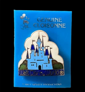Walt Disney World Vintage Original Cloisonne Schloss Pin KOSTENLOSER Versand - Bild 1 von 7
