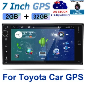 Car Stereo For Toyota Corolla Hilux Land Cruiser Android 12 GPS Headunit USB DAB - Picture 1 of 18