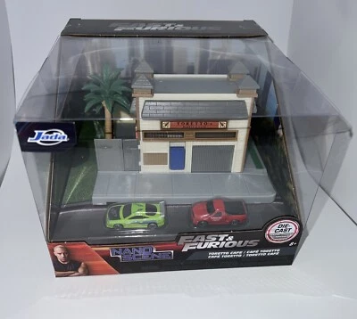 TORETTO CAFE W/MITSUBISHI ECLIPSE & FORD F-150 "FAST & FURIOUS" SET JADA 34914 - Image 1 of 4