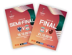2 programs Liverpool v Monterrey & Flamengo Brazil 2019 Club World Cup in Qatar - Picture 1 of 1