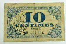 1917 Bon Communal Ville De Lillie 10 Centimes VF