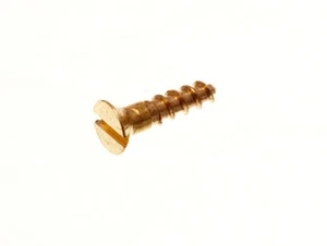 40 X Tornillos De Cabeza Hueca De Latón Sólido No. 2 X 3/8 Pulgadas | Onestopdiy - Imagen 1 de 1