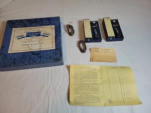 Vintage Western Union Radio Tin Telegraph Signal Set With Box Directions "As Is" - Picture 1 of 24