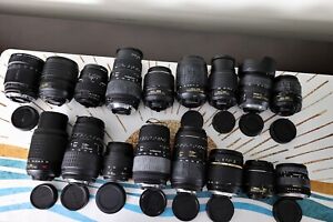Lot of 16 Nikon Lens (AF and AF-S)