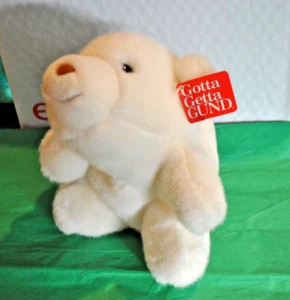 VTG GUND 1978 SNUFFLES WHITE POLAR BABY TEDDY BEAR 40814 ANIMAL PLUSH TOY 8" TAG - Picture 1 of 4