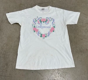 Vintage 90s Dollywood Dolly Parton T shirt size large 100% cotton - Picture 1 of 5