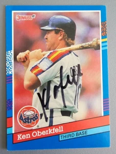 1991 Donruss #109 Ken Oberkfell Autographed Houston Astros Card - Signed - Picture 1 of 2