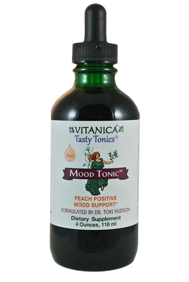 Vitanica, tónico para el estado de ánimo, soporte para el estado de ánimo positivo melocotón - 4 onzas   Foto 1 de 2