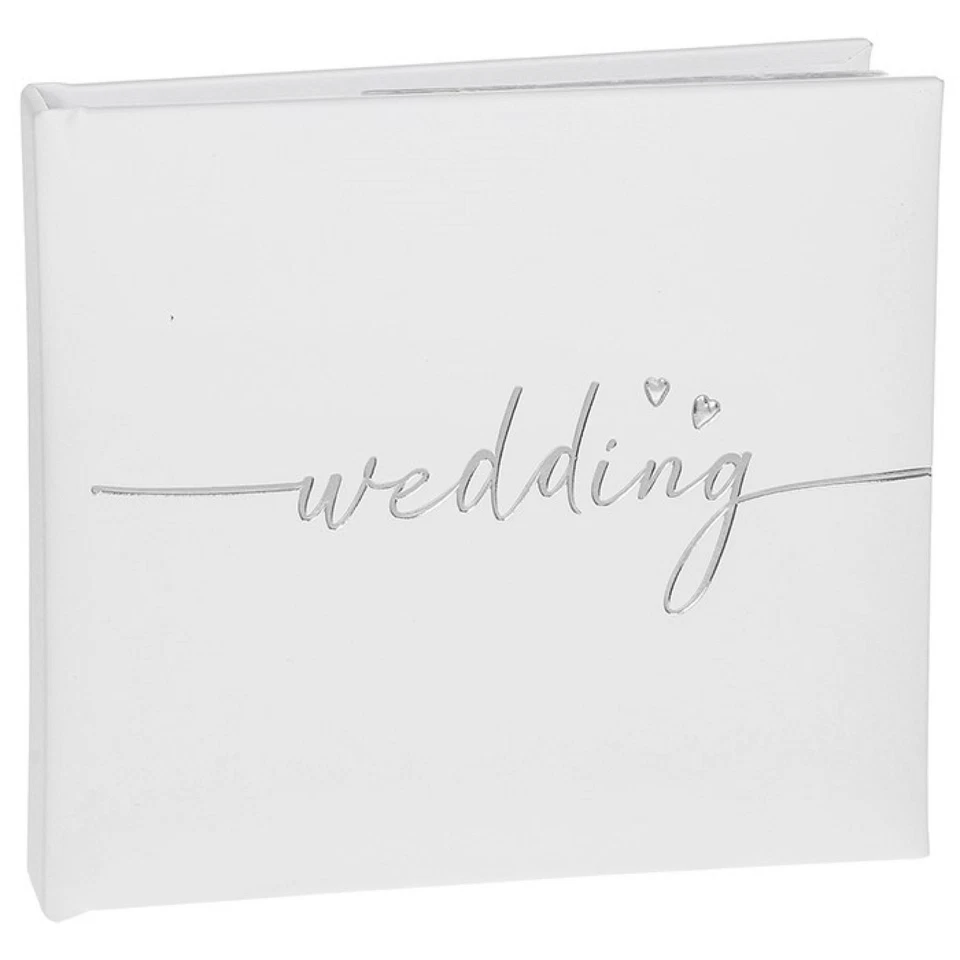 Shudehill Giftware Modern Script Wedding Album Large for 4x6 Photos JD310111