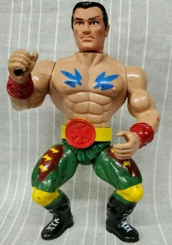 Vintage Madison Wrestling Champions MR Tattoo w/Belt~ 6" Figure Cover