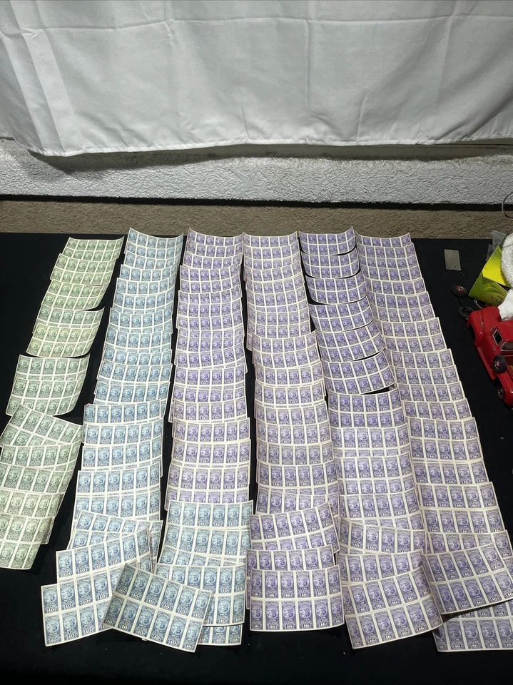 Vintage US TAX STAMP State of California 10c 16c 20c  110 sheet ( 1320 Stamps ) - Image 1 of 4