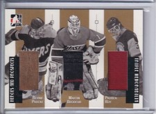 2006-07 ITG Heroes and Prospects Triple Memorabilia Gold ROY/BRODEUR/PARENT /10*