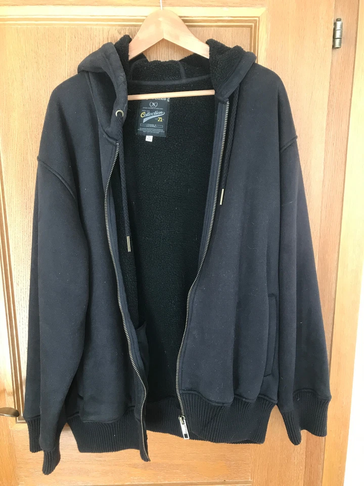 Super Schöne Jacke Kapuze Wildlederimitat C&A Gr. 3XL 64/66 Teddyfell ungetragen - Bild 1 von 4