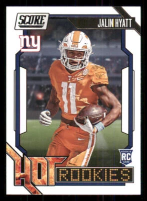 2023 Score Hot Rookies #12 Jalin Hyatt - Image 1 of 2