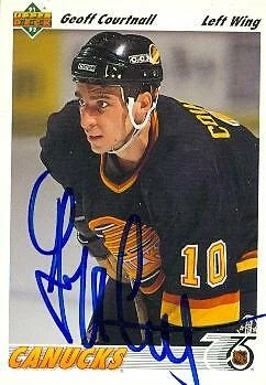 Geoff Courtnall autographed Hockey Card (Vancouver Canucks) 1991 Upper Deck #467 - Image 1 of 1