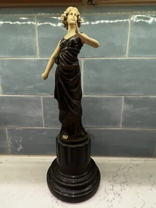 "Signiert ""Judith"" Bronzefigur Kriegermädchen von Ferdinand Preiss 1882-1943 17""" - Bild 1 von 12