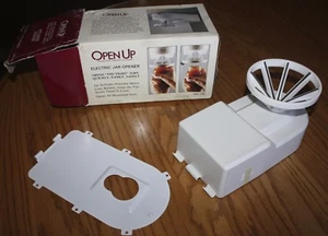 Open Up Power Twist Cordless Jar & Bottle Opener Appliance Science ASC-112 White - Picture 1 of 4
