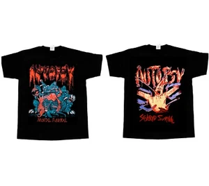 AUTOPSY MENTAL FUNERAL SEVERED SURVIVAL NEW SHORT LONG SLEEVE BLACK T-SHIRT - Picture 1 of 5