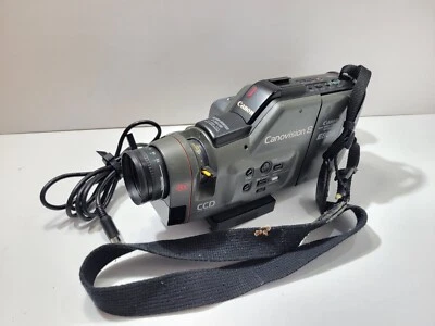 Canon E808 CCD 8mm Video Camera & Recorder Canovision AF Zoom Lens with Cable - Image 1 of 4