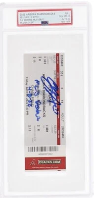 CJ Abrams Autographed Full Debut Ticket PSA 10 Ticket & 10 Auto 2 Inscriptions! - Image 1 of 2
