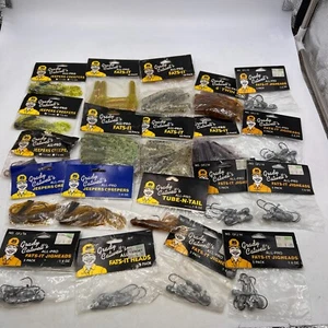 Lot of Vintage Grady Catwell's Fishing Lures Soft Bait Fats-It Tube Tail Jeepers - Picture 1 of 9