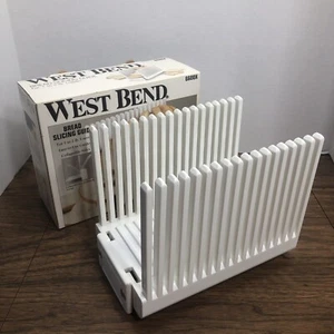 West Bend Collapsible Folding Bread Slicer Guide #6600X 1-2 Lb. Loaf Heavy Duty - Picture 1 of 11