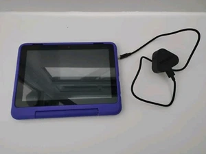 Amazon Fire HD 8 Pro Kids tablet 10th Gen 8" 32 GB Purple Case Bundle + Charger - Picture 1 of 3