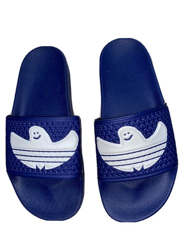 Adidas uomo NUOVO foglio liscio diapositive blu HO3371 taglia 7 40