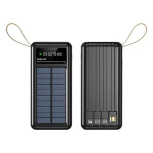 2025 Super 4 USB Portable Charger Solar Power Bank For Cell Phone - Picture 1 of 9