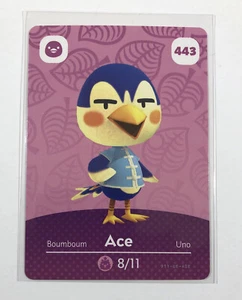 Amiibo Animal Crossing (Authentic, New) Card Series 5 #443 Ace - Unscanned - Picture 1 of 2