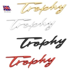 Trophy 3D Metal Badge Emblem Sticker Decal - Picture 1 of 7