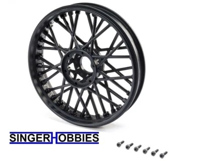 LOSI LOS46000 Promoto-MX Dirtbike Front Wheel Set (Black) HH - Image 1 of 2