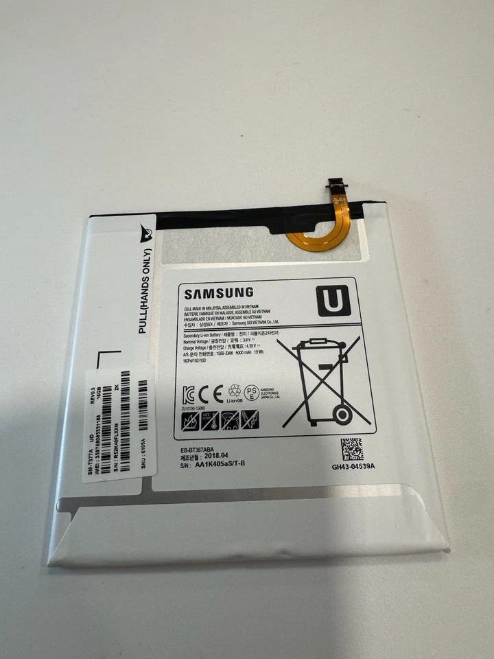 💥Bateria de substituição AT&T Samsung Galaxy Tab E SM-T377A EB-BT367ABA fabricante de equipamento original💥 - Imagem 1 de 1