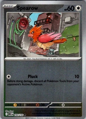 Pokemon | ME01: Mega Evolution | Spearow - | 102/132 | NM Reverse Holo - Image 1 of 2