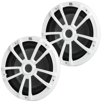 Par de subwoofer blanco JBL Stage Marine 10" 600 vatios Max Power Boat Audio Foto 1 de 3
