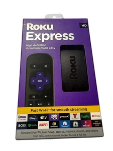 NEW Roku Express HD Streaming Device with High-Speed HDMI Cable, Standard Remote - Picture 1 of 5