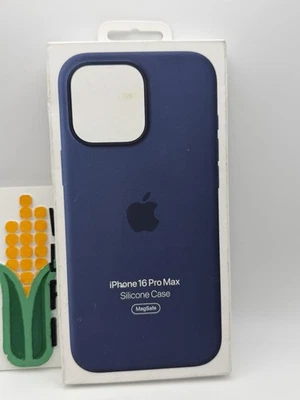 Genuine Apple - iPhone 16 Pro Max Silicone Case with MagSafe - Denim *Open Box* - Image 1 of 4